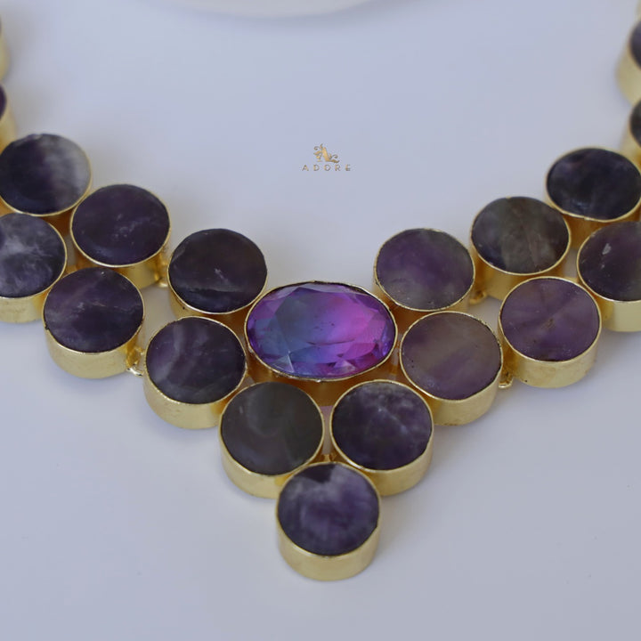 Geneva Raw Stone Neckpiece ( Colour Option )