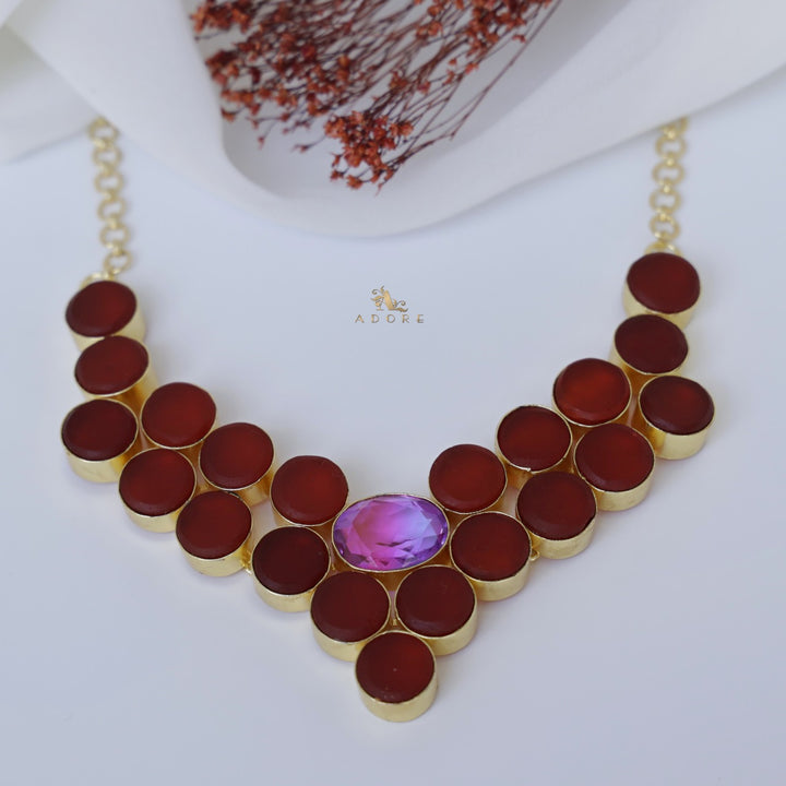 Geneva Raw Stone Neckpiece ( Colour Option )