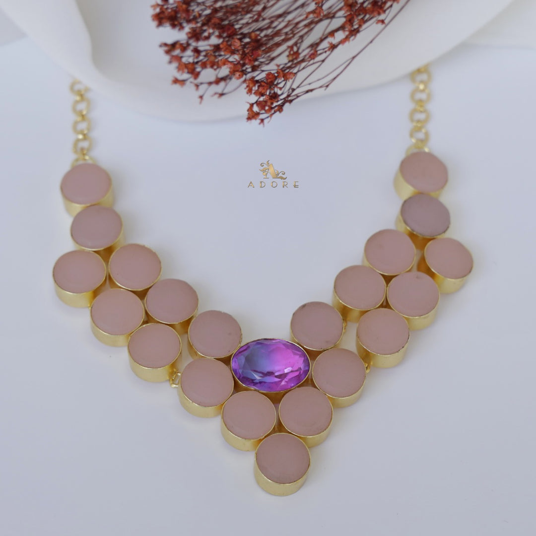 Geneva Raw Stone Neckpiece ( Colour Option )