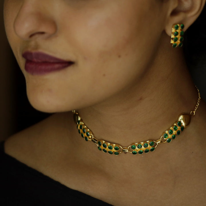 Carmel Choker With Earring