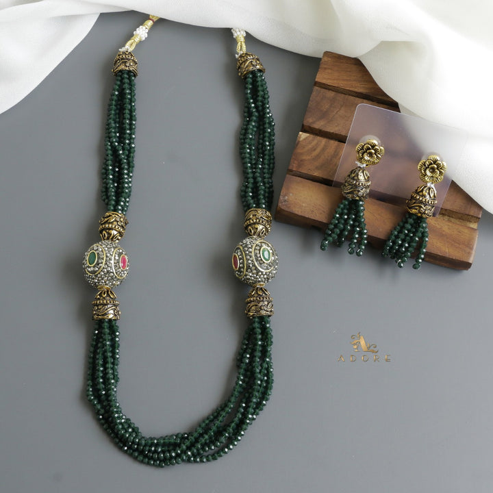 Bellamy Onyx Neckpiece With Earring