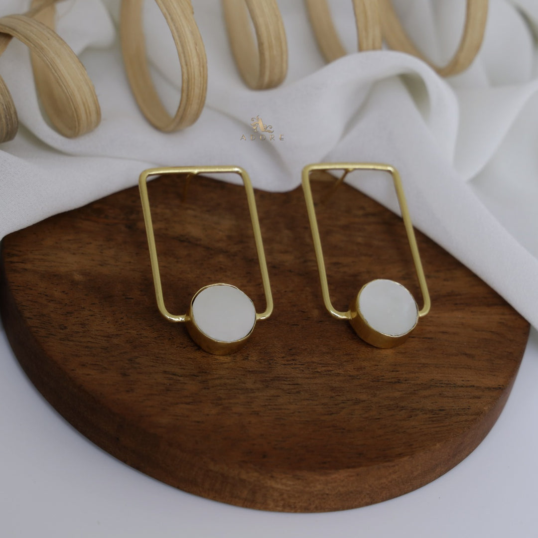 Emmaline Rectangular MOP Earring
