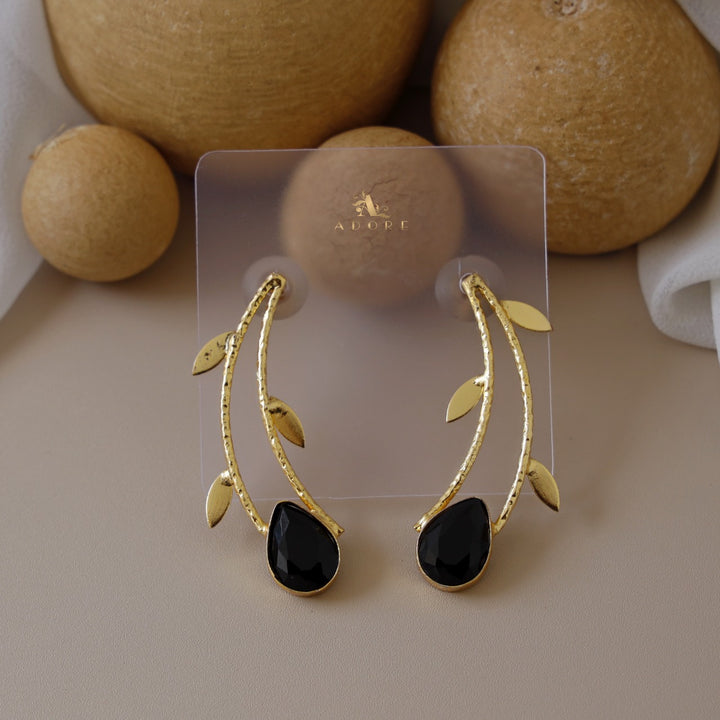 Delilah Leafy Glossy Earring