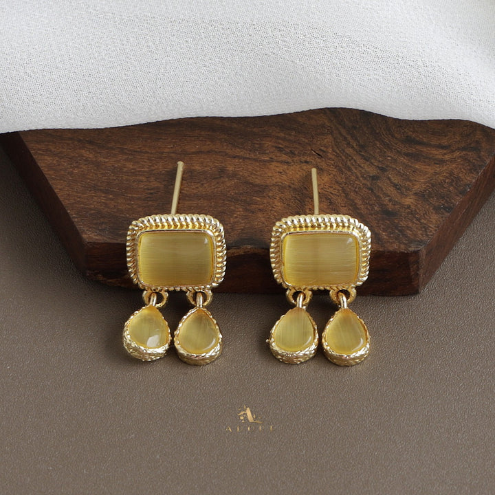 Firouz Glossy Short Neckpiece With Earring