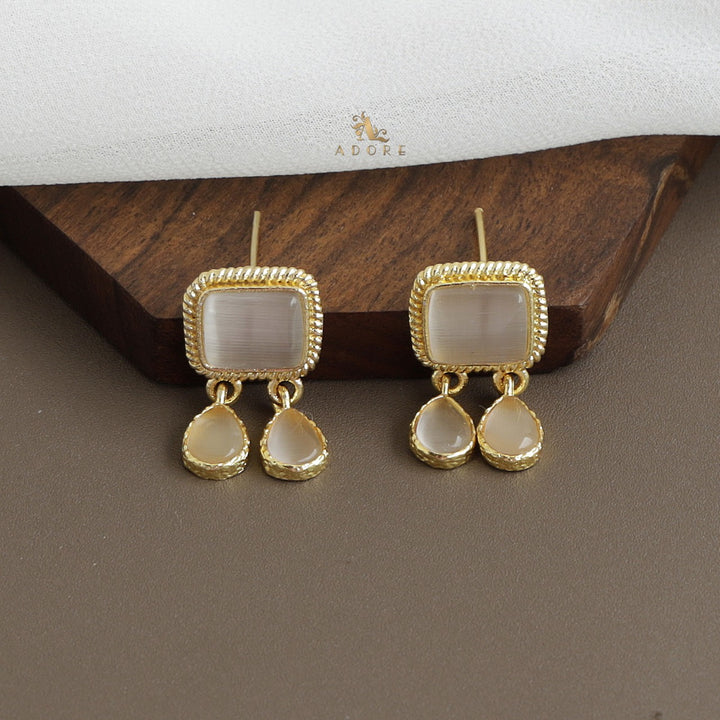 Firouz Glossy Short Neckpiece With Earring