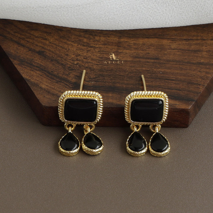 Firouz Glossy Short Neckpiece With Earring