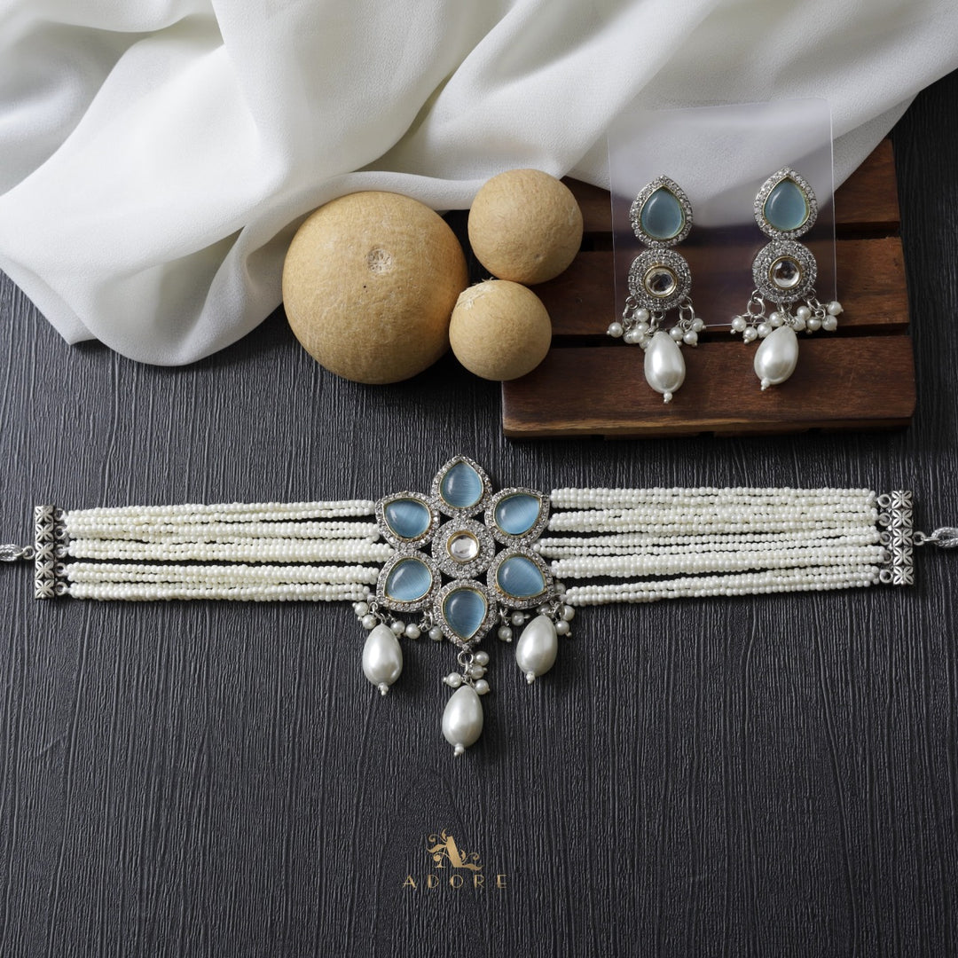 Sanyam Kundan Choker With Earring
