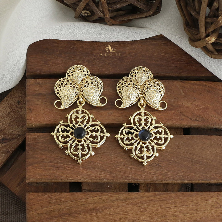 Tarosh Cross Hanging Earring