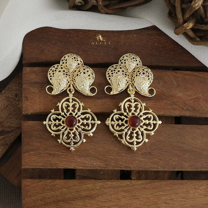 Tarosh Cross Hanging Earring