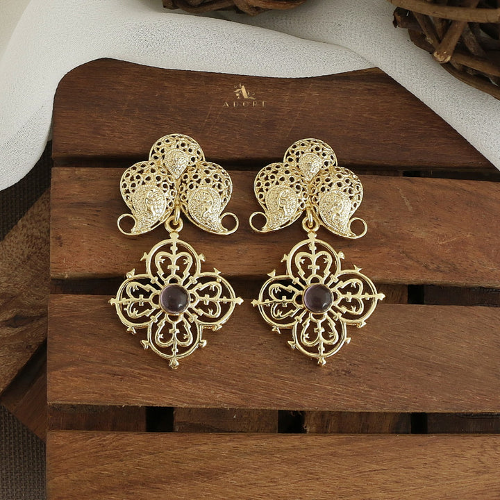 Tarosh Cross Hanging Earring