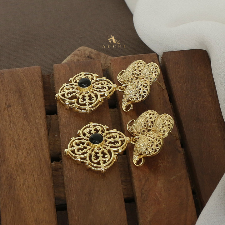 Tarosh Cross Hanging Earring