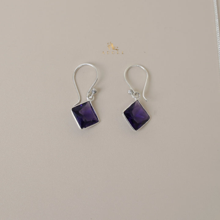 Riga Glossy Diamond Drop Neckpiece With Earring