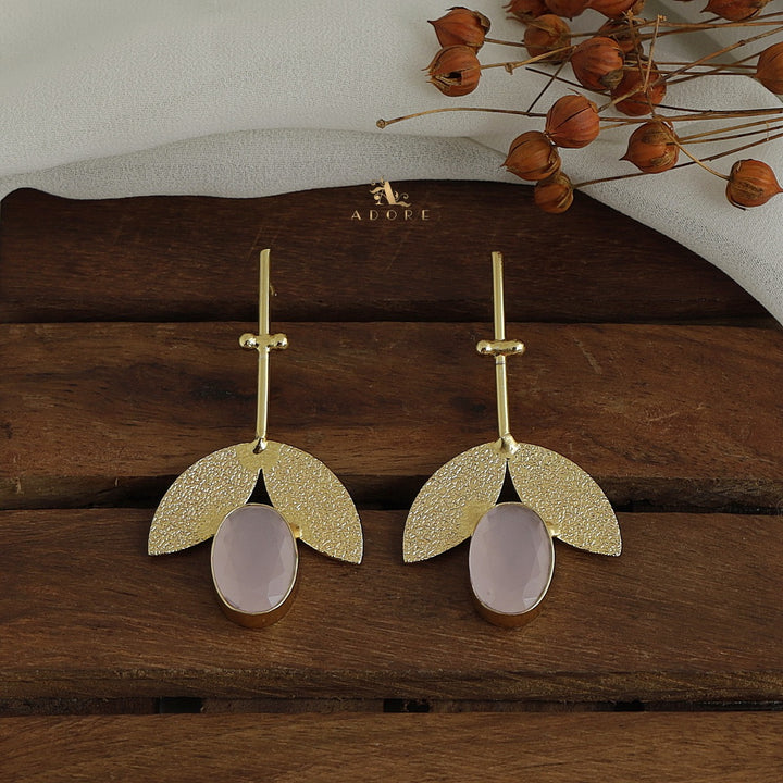 Minara Dual Golden Leaf Earring