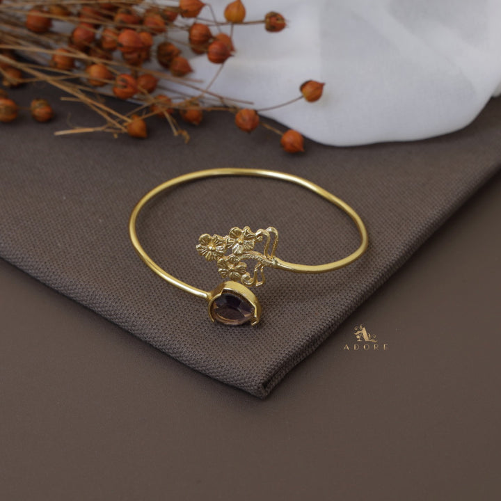 Glovia 3 Flower Glossy Bangle