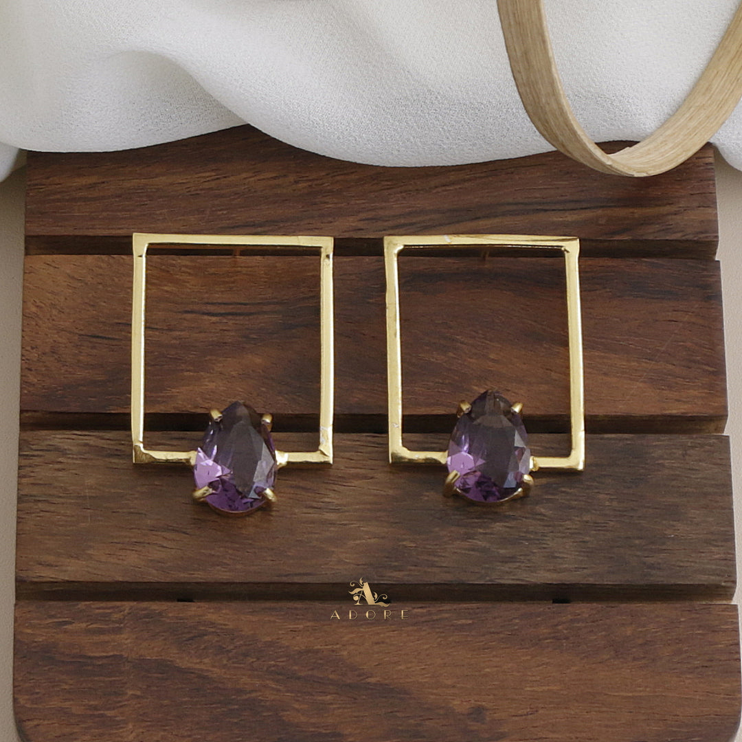 Olero Rectangle Glossy Earring