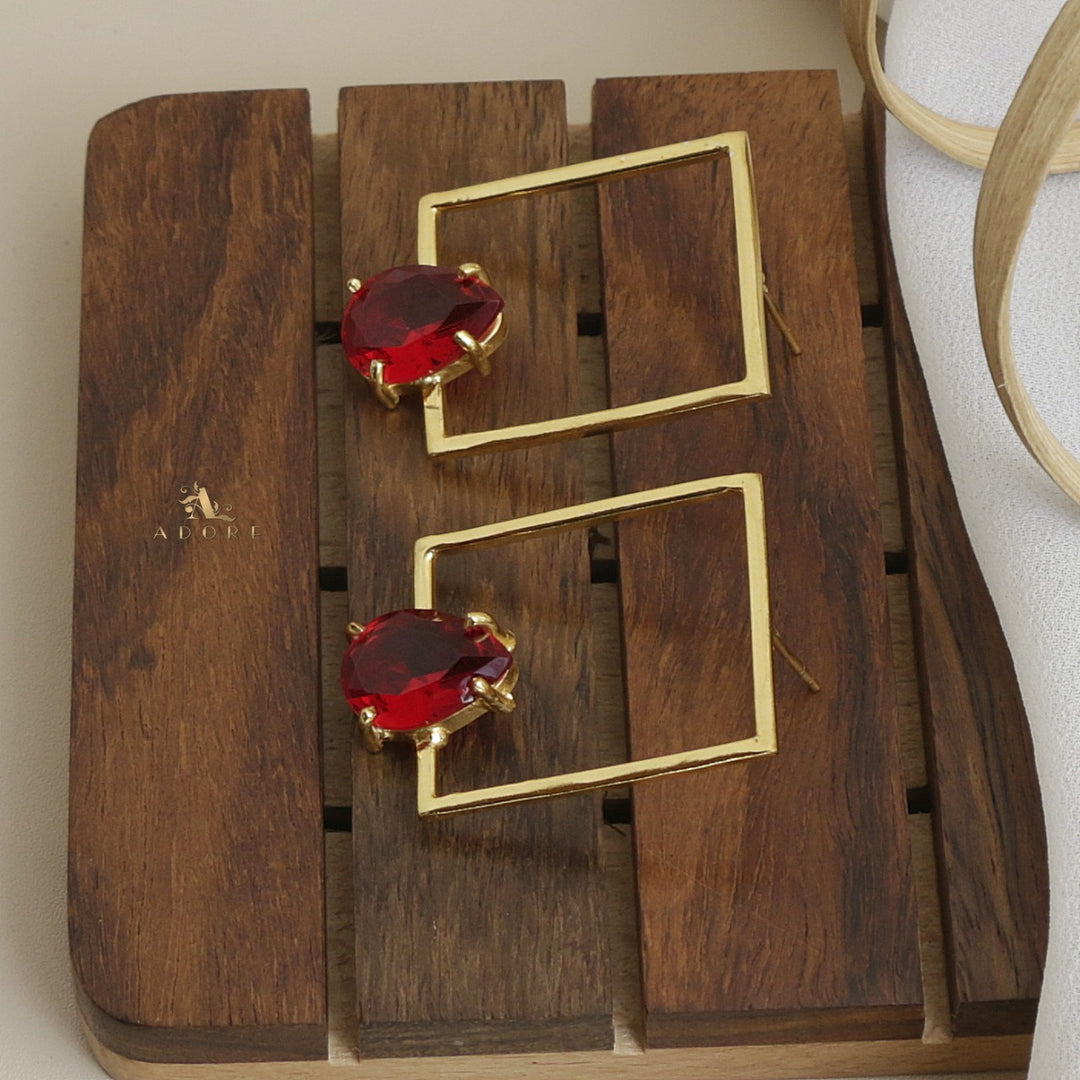 Olero Rectangle Glossy Earring
