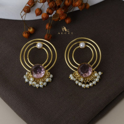 Elviya Glossy Cluster Pearl Earring