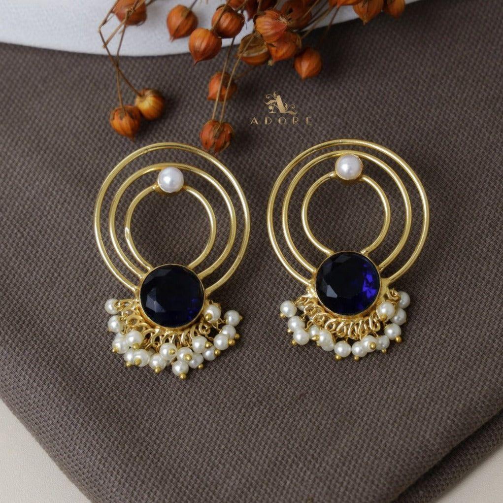Elviya Glossy Cluster Pearl Earring