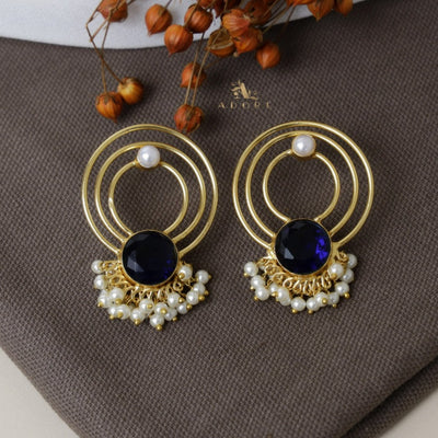 Elviya Glossy Cluster Pearl Earring