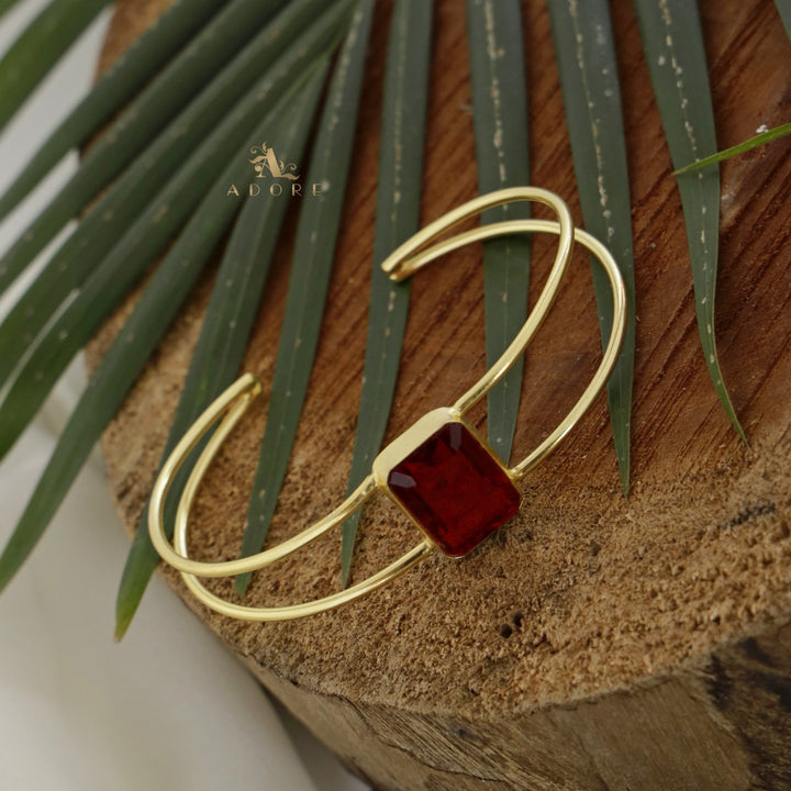 Simora Rectangle Glossy Bangle