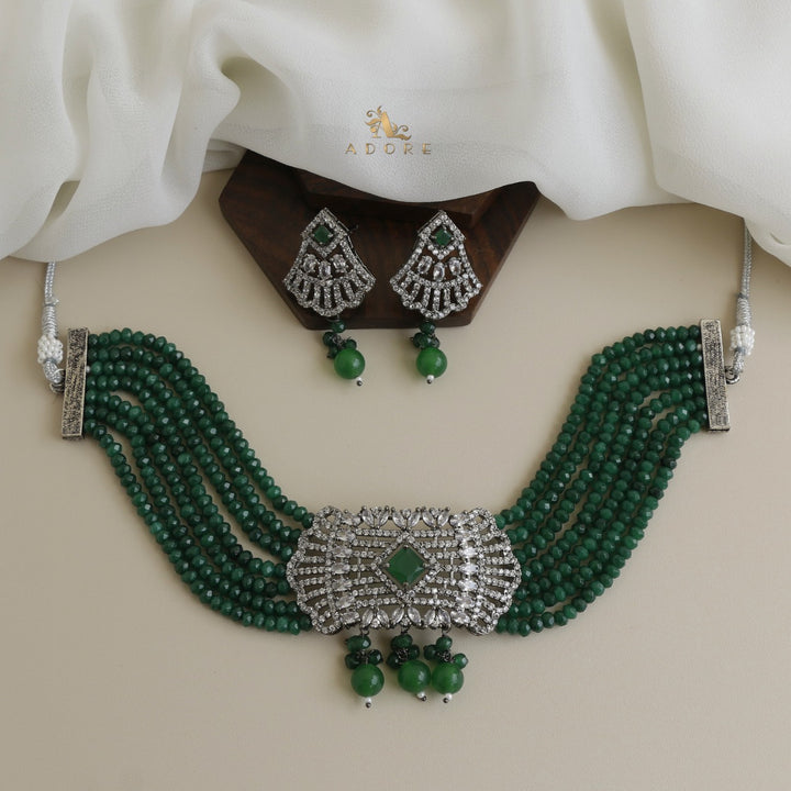 Nitaara Onyx Choker With Earring