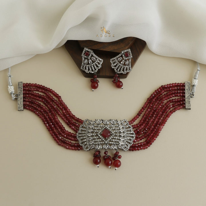 Nitaara Onyx Choker With Earring
