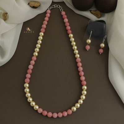 Orbia Pearl Single Layer Neckpiece With Earring