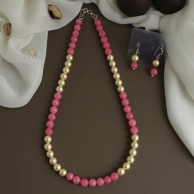 Orbia Pearl Single Layer Neckpiece With Earring