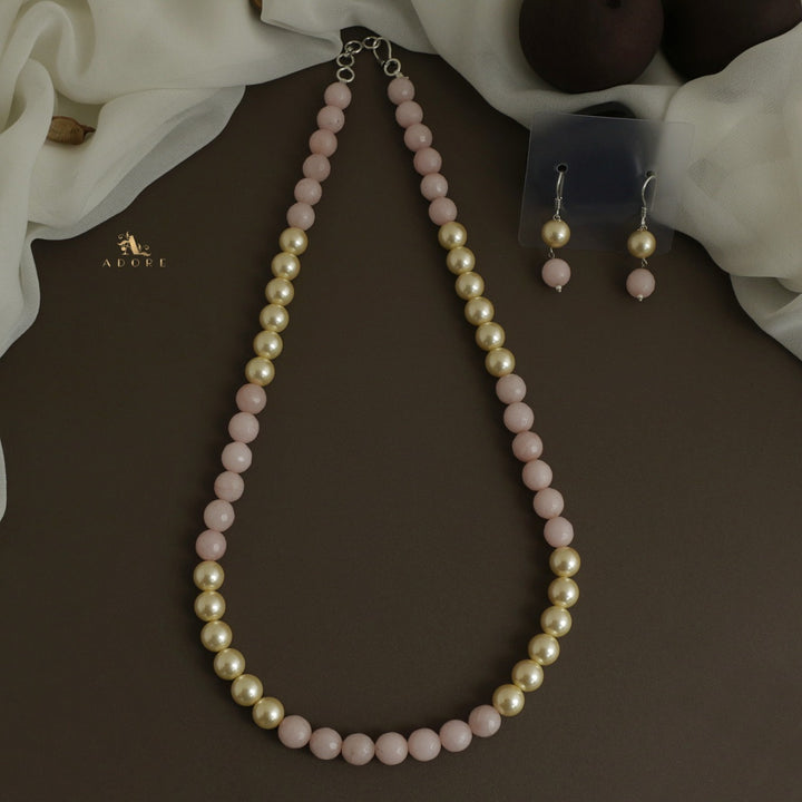 Orbia Pearl Single Layer Neckpiece With Earring