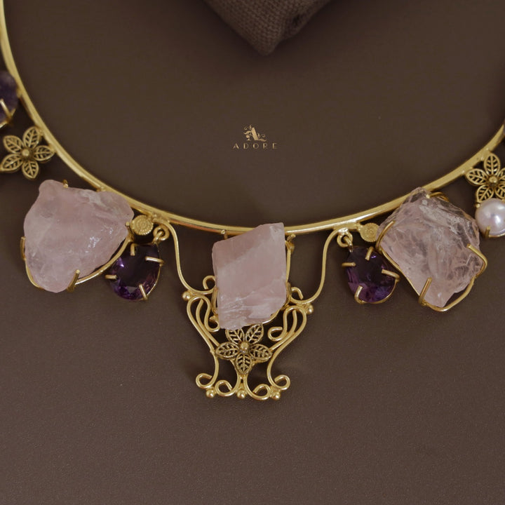 Vidur Raw Stone Pearl Neckpiece