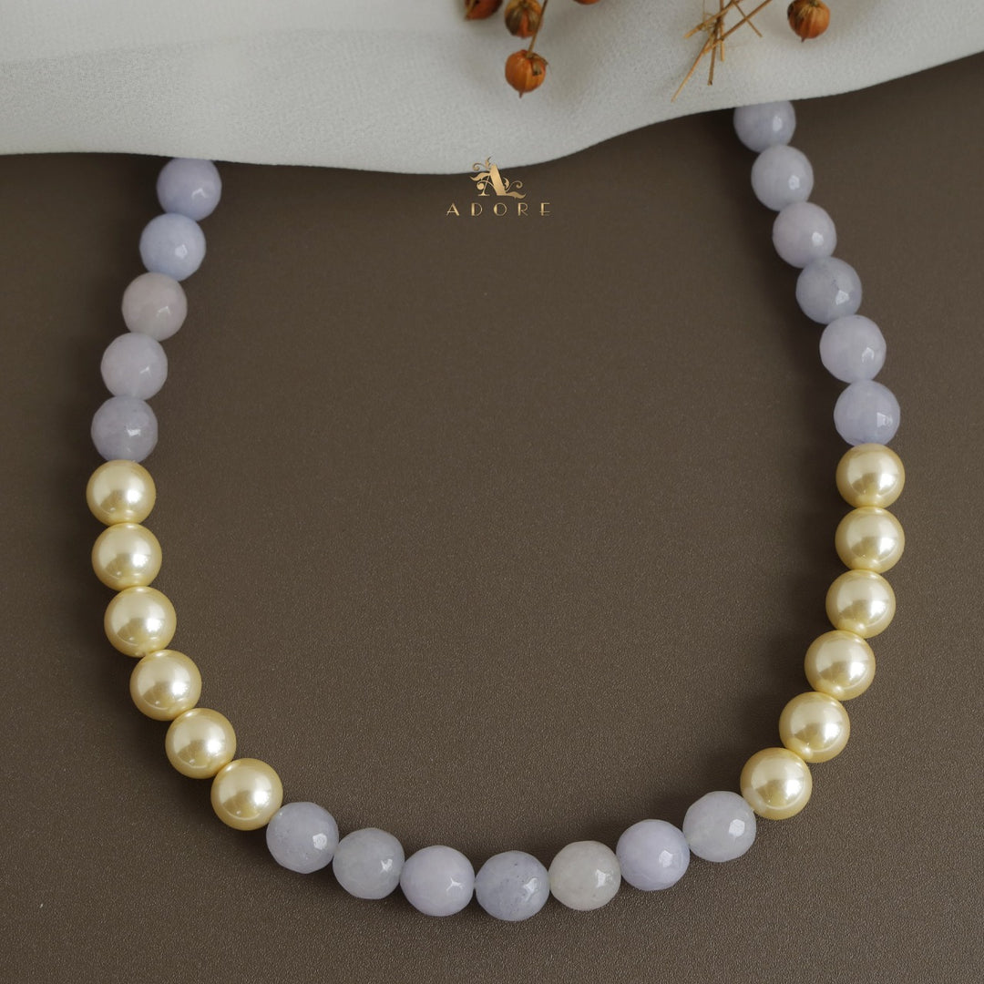 Orbia Pearl Single Layer Neckpiece With Earring