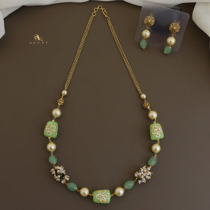Jylan Pearl Neckpiece With Earring