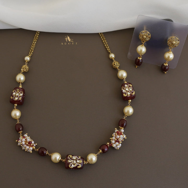 Jylan Pearl Neckpiece With Earring