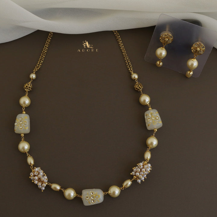Jylan Pearl Neckpiece With Earring