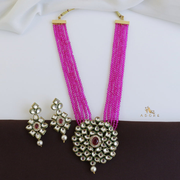 Rigveya Kundan Neckpiece With Earring
