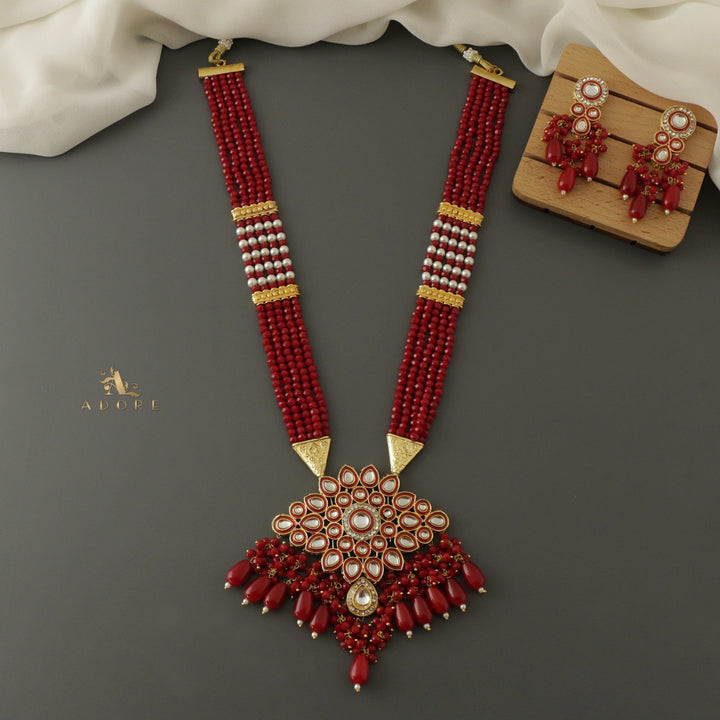 Parinaaz Kundan Neckpiece With Earring