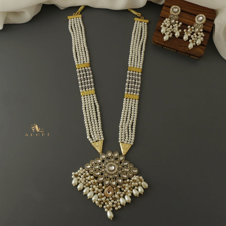 Parinaaz Kundan Neckpiece With Earring