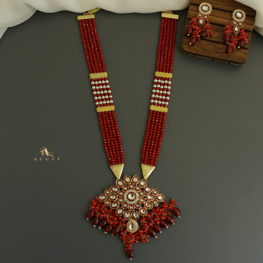 Parinaaz Kundan Neckpiece With Earring