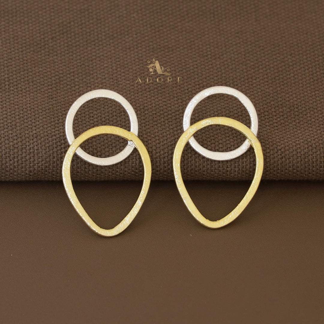 Silva Round & Pear Earring