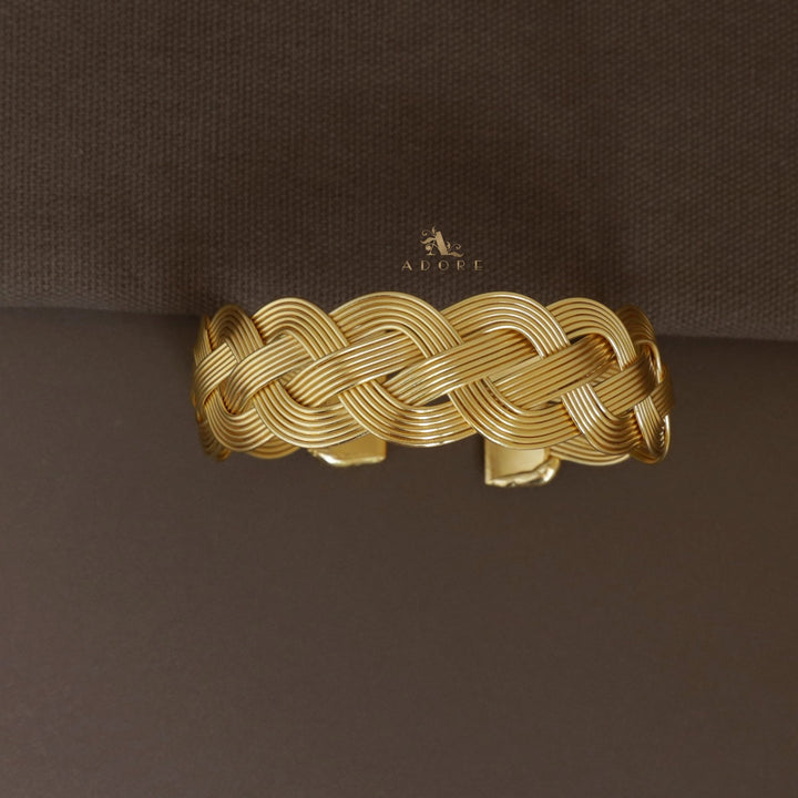 Spiral Handmade Golden Bangle