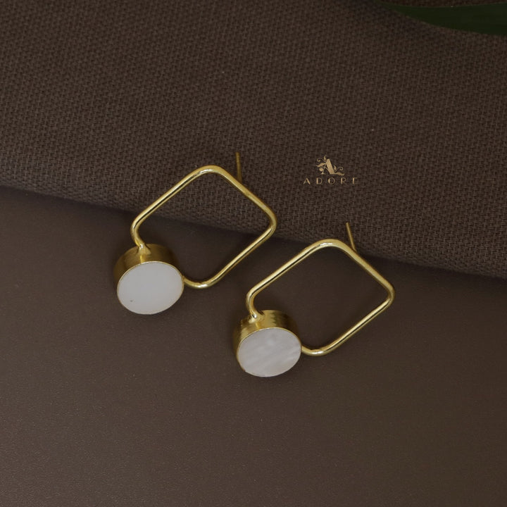Ana MOP Square Earring