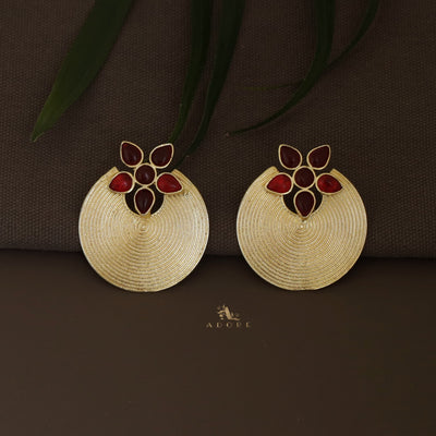 Anya Golden Hoop Floral Earring