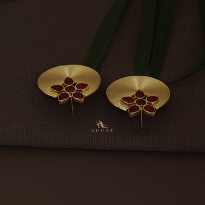 Anya Golden Hoop Floral Earring