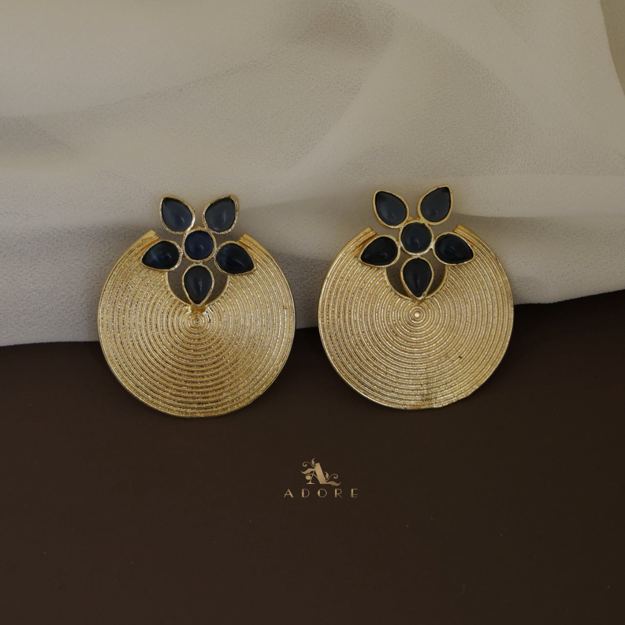 Anya Golden Hoop Floral Earring