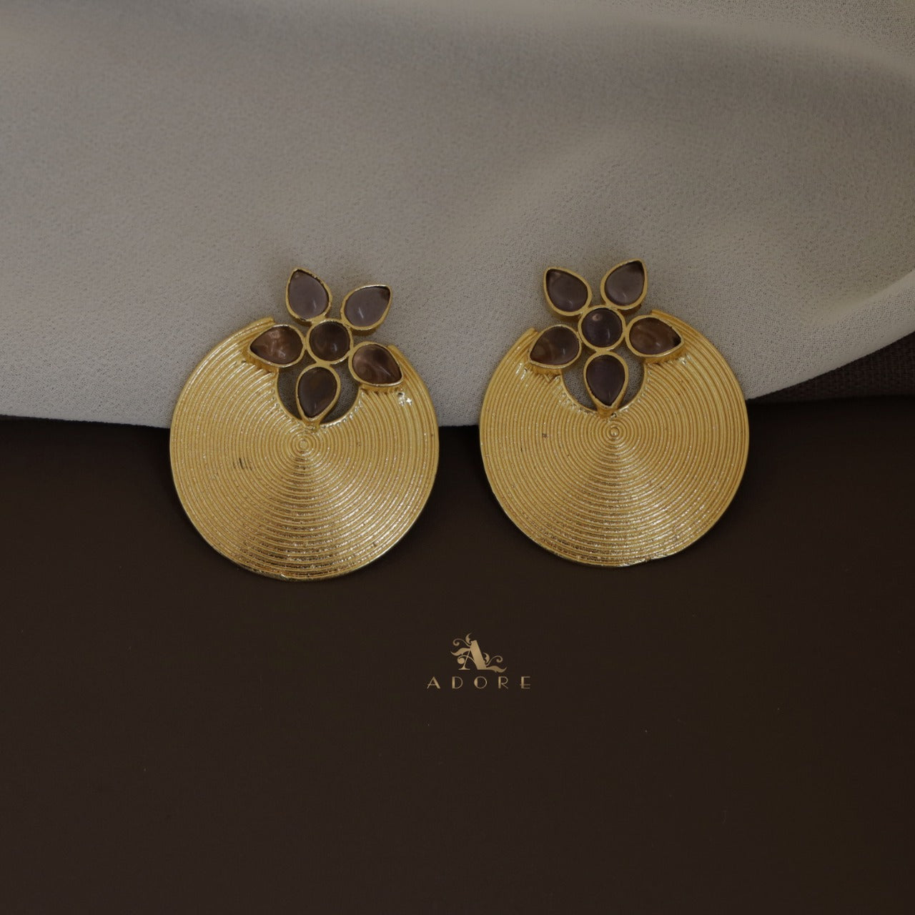 Anya Golden Hoop Floral Earring