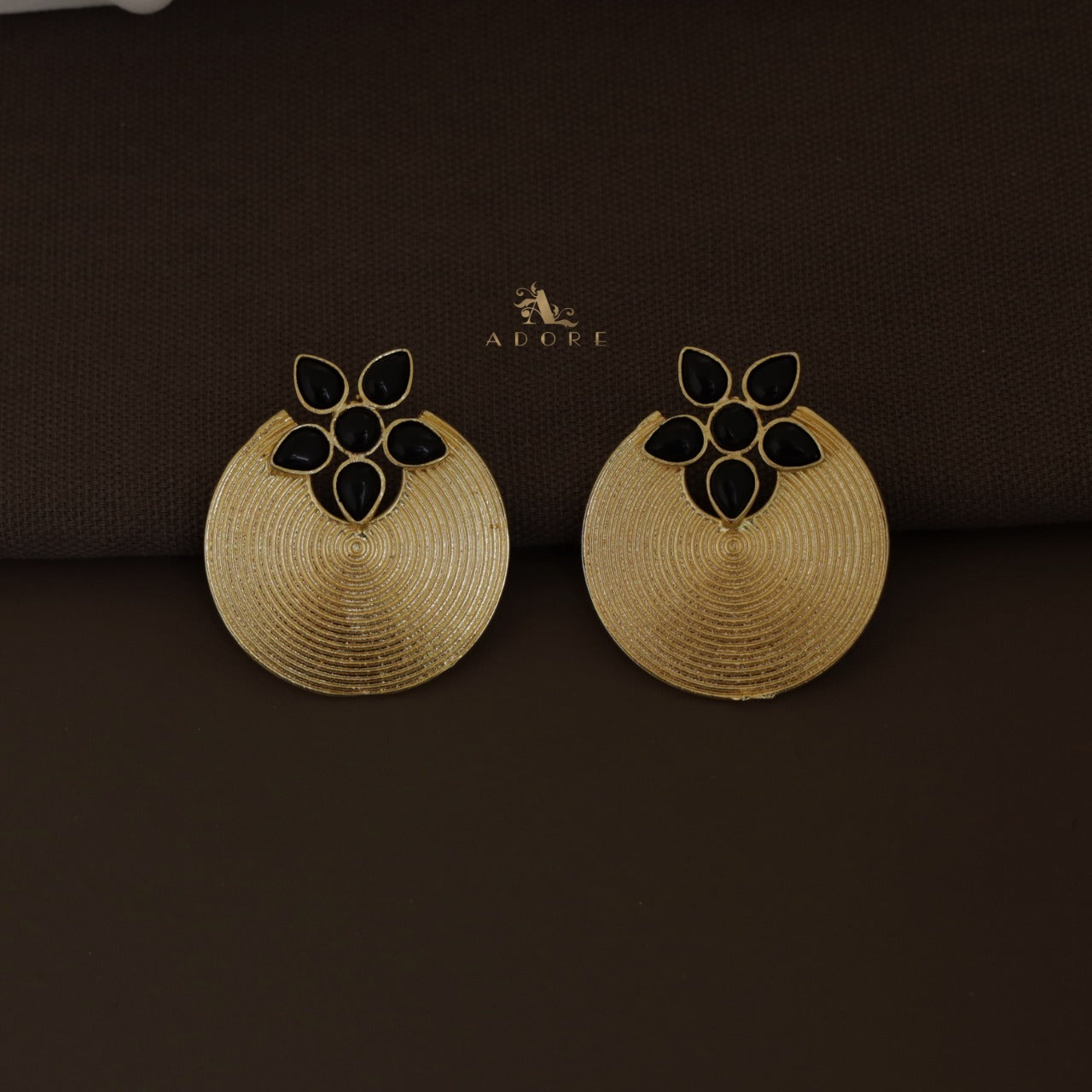 Anya Golden Hoop Floral Earring