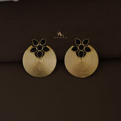 Anya Golden Hoop Floral Earring