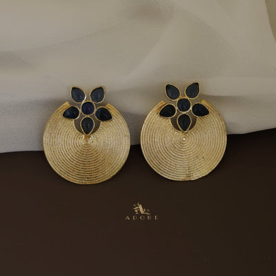 Anya Golden Hoop Floral Earring
