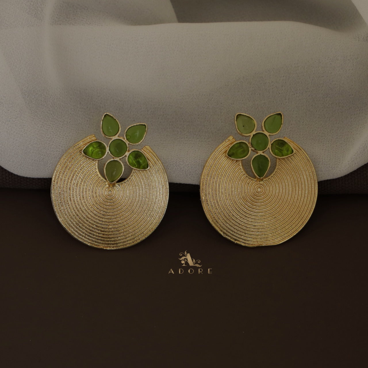 Anya Golden Hoop Floral Earring