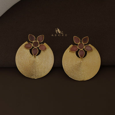Anya Golden Hoop Floral Earring